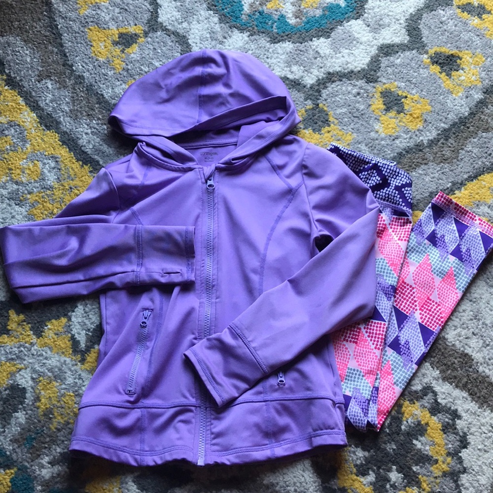 Gymboree GymGo outfit 7-8 medium girls purple